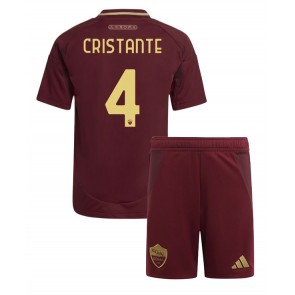 Billiga AS Roma Bryan Cristante #4 Hemmatröja Barn 2024-25 Kortärmad (+ Korta byxor)